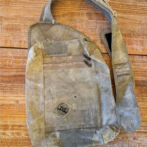 Upcycled Cargo Canvas Sling Bag